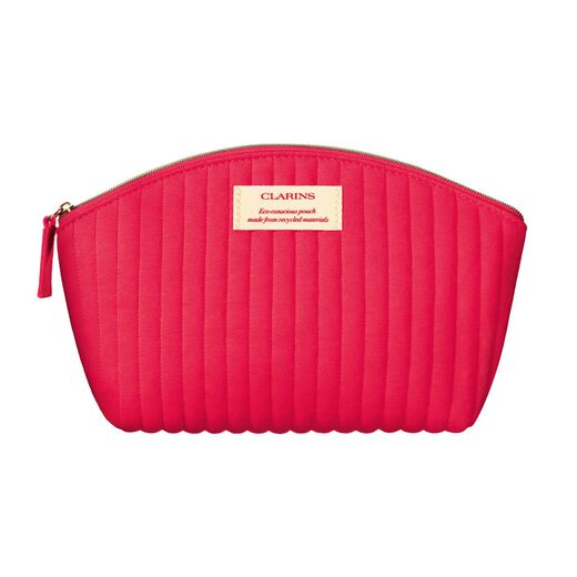 Clarins Spring Summer Collection Coral Half Moon Pouch