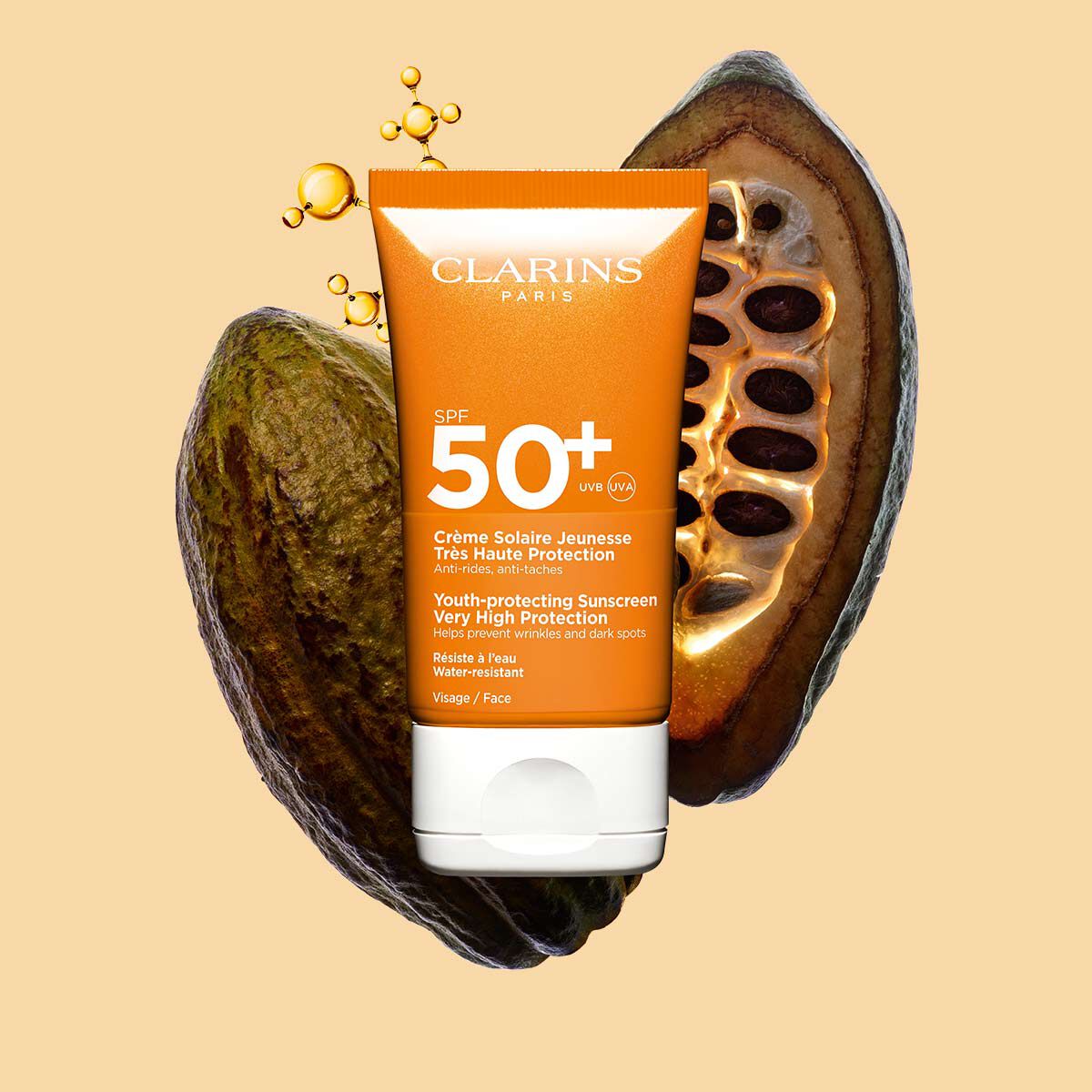 Youth-protecting Sunscreen Very High Protection SPF50+ | CLARINS®