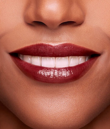 Preview of the lip perfector in shade 3 on dark skin