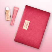 Gift with purchase lip perfector micellar water and purse